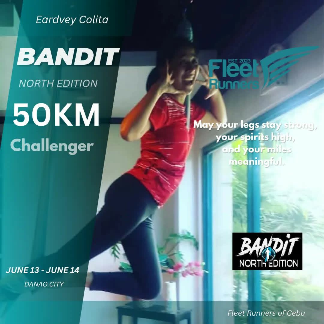 Eardvey Fleet Runners of Cebu 42K marathoner