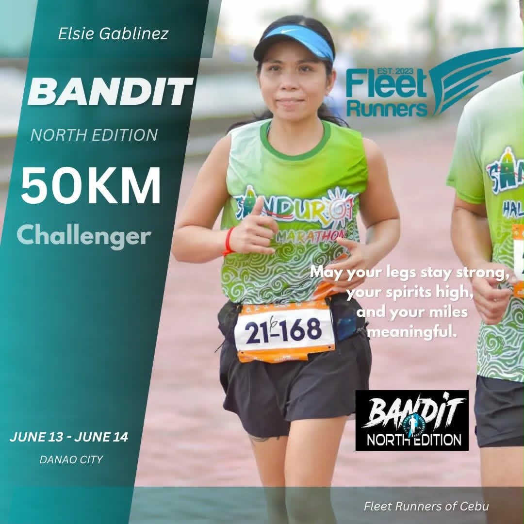 Elsie Fleet Runners of Cebu podium placer vlogger